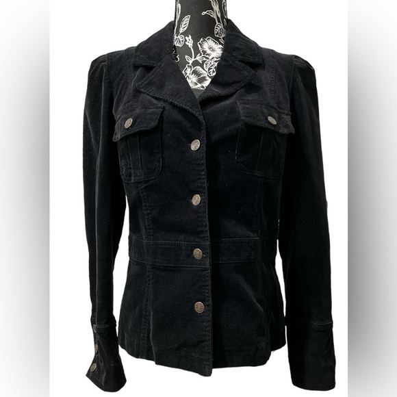 JKLA California black corduroy jacket - Picture 1 of 12